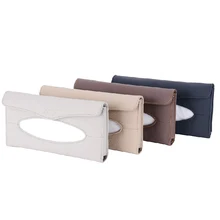 Автомобильный интерьер стиль натуральная кожа Солнцезащитный козырек Тип коробки ткани подвесная стильная тканевая коробка отличный подарок