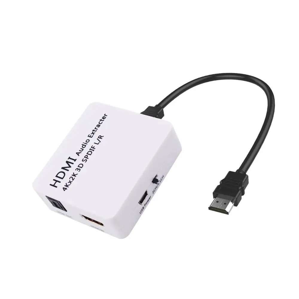 Аудио экстрактор 4K HDMI к HDMI и оптический Spdif 3,5 мм стерео портативный HDMI аудио экстрактор