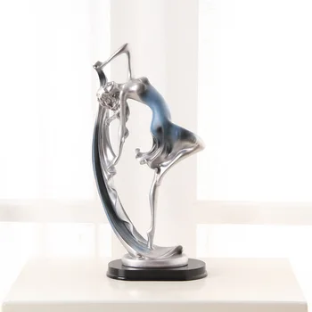 

Statue Sculpture Figurine Accessories Resin Room Decoration Modern Geometric Vintage Abstract Decor Artware Elegant Dancer