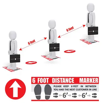 

Keep Apart Floor Sign Sticker Social Distance Stand Here Keep 6ft In Between Distance Marker For Social Distance While In Line