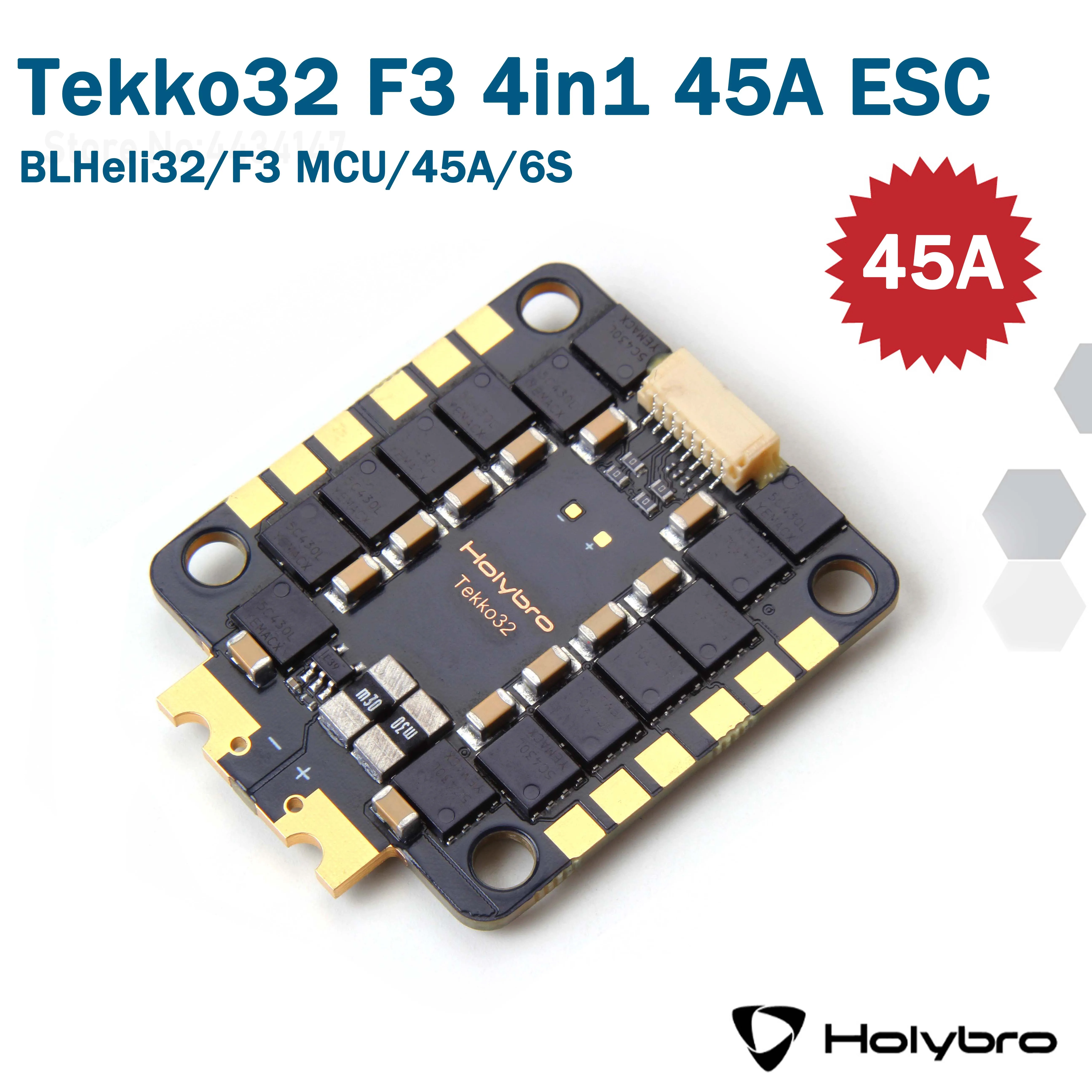 Holybro Tekko32 F3 HDV 40A 45A blheli _ 32 3 6S 30.5X30.5MM 4 в 1 бесщеточный ESC поддерживает oneshot/Multishot/Dshot PWM