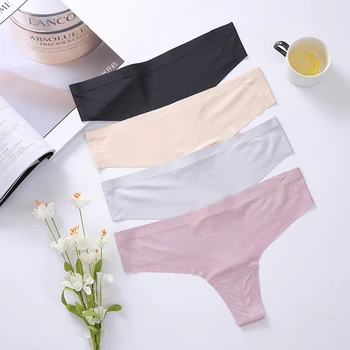 

Okwish Sexy Women Lingerie Underwear Panties Cotton Silk Panty Culotte Female Seamless Lingerie Thongs Lady Underwear Briefs