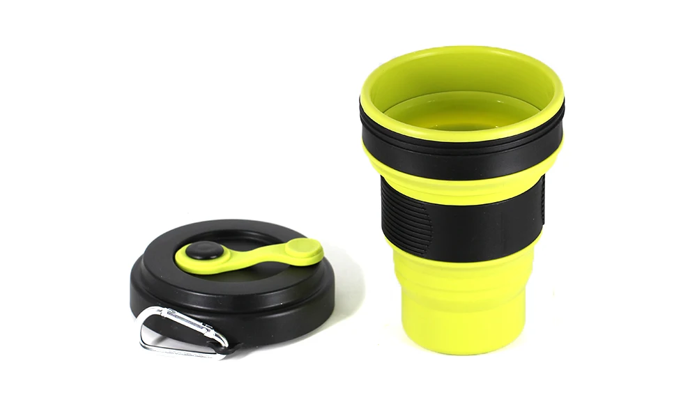 Креативная Складная силиконовая чашка объемом 550 мл, портативная дорожная чашка для воды, силиконовая кофейная кружка, телескопические складные кружки для питья