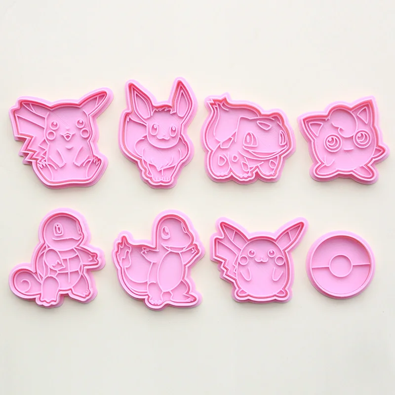

Pokemon Anime Character Cute Creative 3d Three-dimensional Plastic Biscuit Cake Model Complete Home Baking Party Birthday Gift
