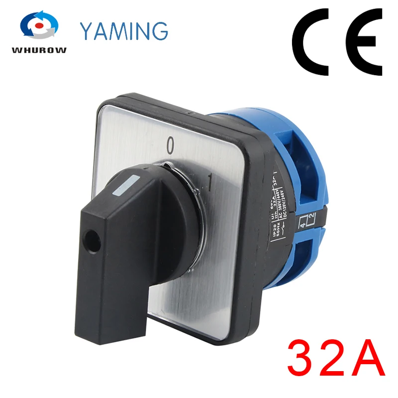 Interruptor Selector giratorio de cámara de cambio eléctrico de 32 amperios, 660V, nivel, 2 posiciones, Control de encendido-apagado suministrado por - AliExpress Luces e iluminación