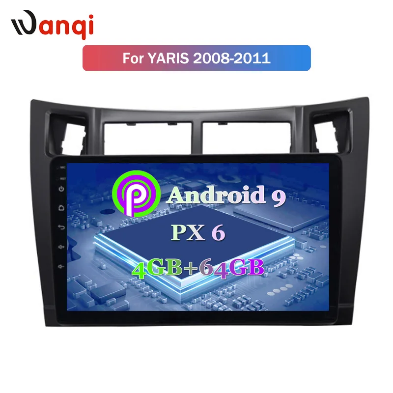 Flash Deal 9 inch Android 9.0 car dvd GPS Navigation for toyota yaris 2008-2011 With Bluetooth/TV/WIFI/USB/Radio/video 1