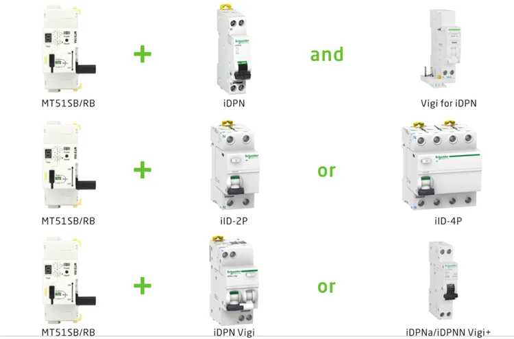 Matismart MT51RA повторный выключатель 3P mcb 63a