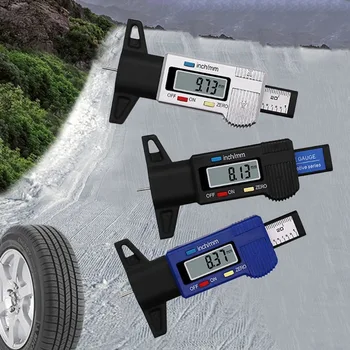 

Digital Car Tire Tread Depth Tester 0-25mm Tyre Tread Depth Gauge Meter Measurer Tool Caliper LCD Display Tire Measurement