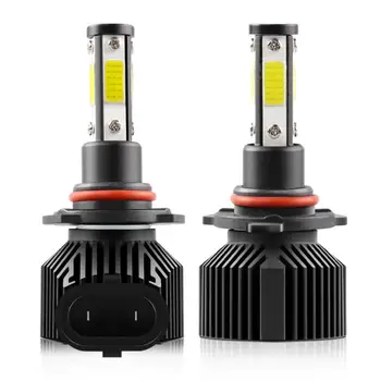 

High Low Beam Bulb 6000K White M6-9006 H7 9005/HB3/H10 H8/H9/H11 5000LM Combo 4-Side LED Headlight Kits 2Pcs for Car Truck SUV