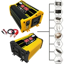 4000W 12V постоянного тока до 220V / 110V Светодиодный Дисплей автомобиля Мощность инвертор конвертер адаптер с двумя портами USB Напряжение трансформатор Модифицированная синусоида автомобиля переменного тока 4000W 12V постоянного тока до 220V / 110V Светодиодный Дисплей автомобиля Мощность инвертор конвертер адаптер с двумя портами USB Напряжение трансформатор Модифицированная синусоида автомобиля переменного тока