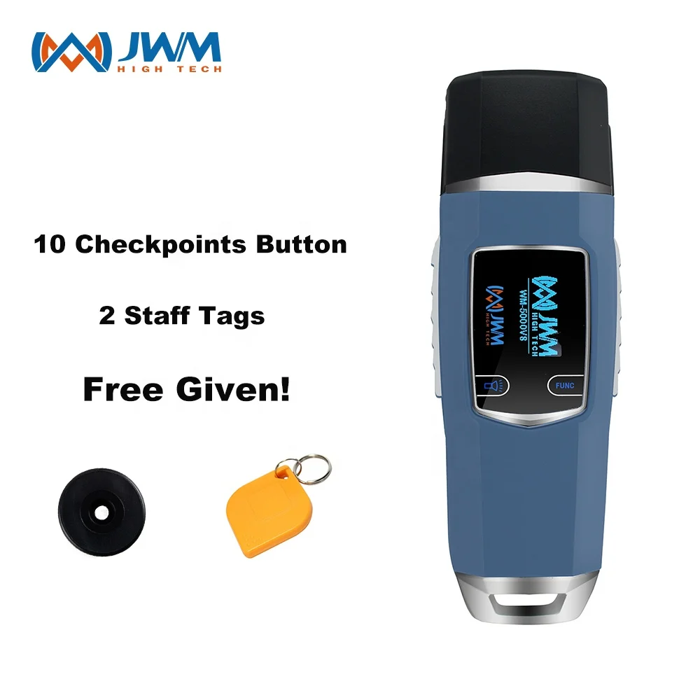 125khz lcd guard tour patrol electronic attendance system rfid reader electric control device