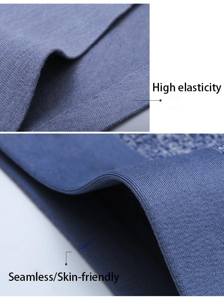 IYUNYI Seamless Mens Underwear Cotton Breathable Underpants Male Pure Panties Shorts Cuecas High Quality Men's Boxer Shorts