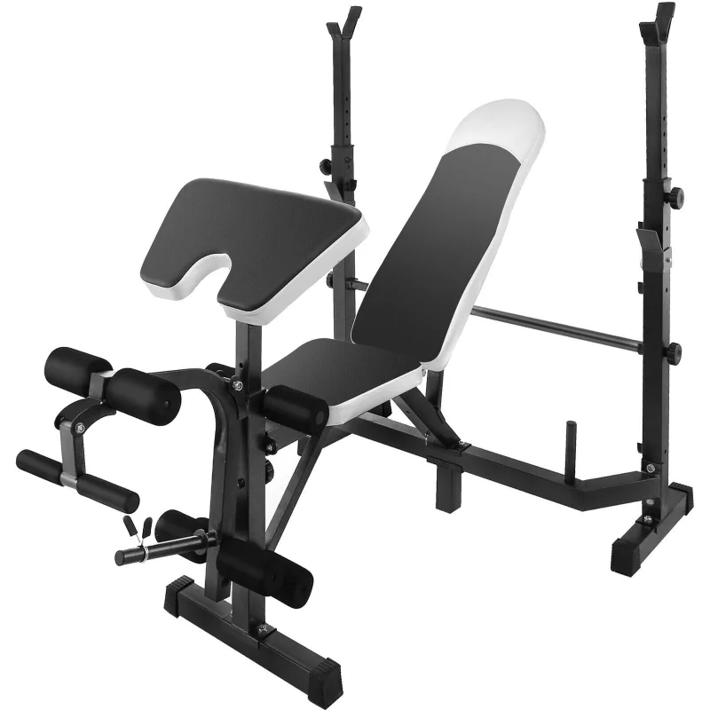 Multi-station Weight Bench Adjustable Workout Bench Press Fitness Equipment Gym 