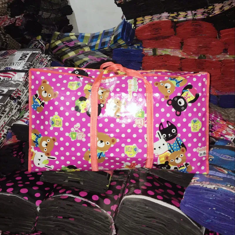 

Cartoon Waterproof Coated Film Home Moving Nonwoven Fabric Luggage Bag Bales Bag Home Moving