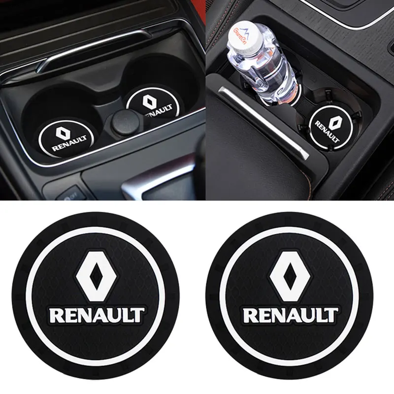 1/2pcs Car Coaster Decoration Accessories Water Cup Slot Case For Renault Megane 2 3