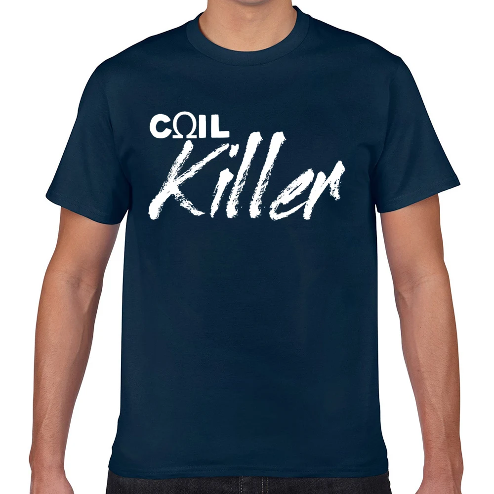 Мужские топы футболка для вейпинга coil killer модная белая хлопковая мужская XXX |