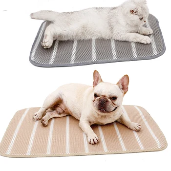 

Breathable Summer Pet Cat Dog Mat Foldable Cats Mesh Mat Bed Bottom Non-slip Pet Litter Dog Mat Full Seasons pet Mat Hand Wash