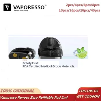 

Original Vaporesso Renova Zero Pod Vape Tank 2ml Refillable Cartridge Atomizer with 1.0ohm Coil Fit Renova Zero Vaper Kit