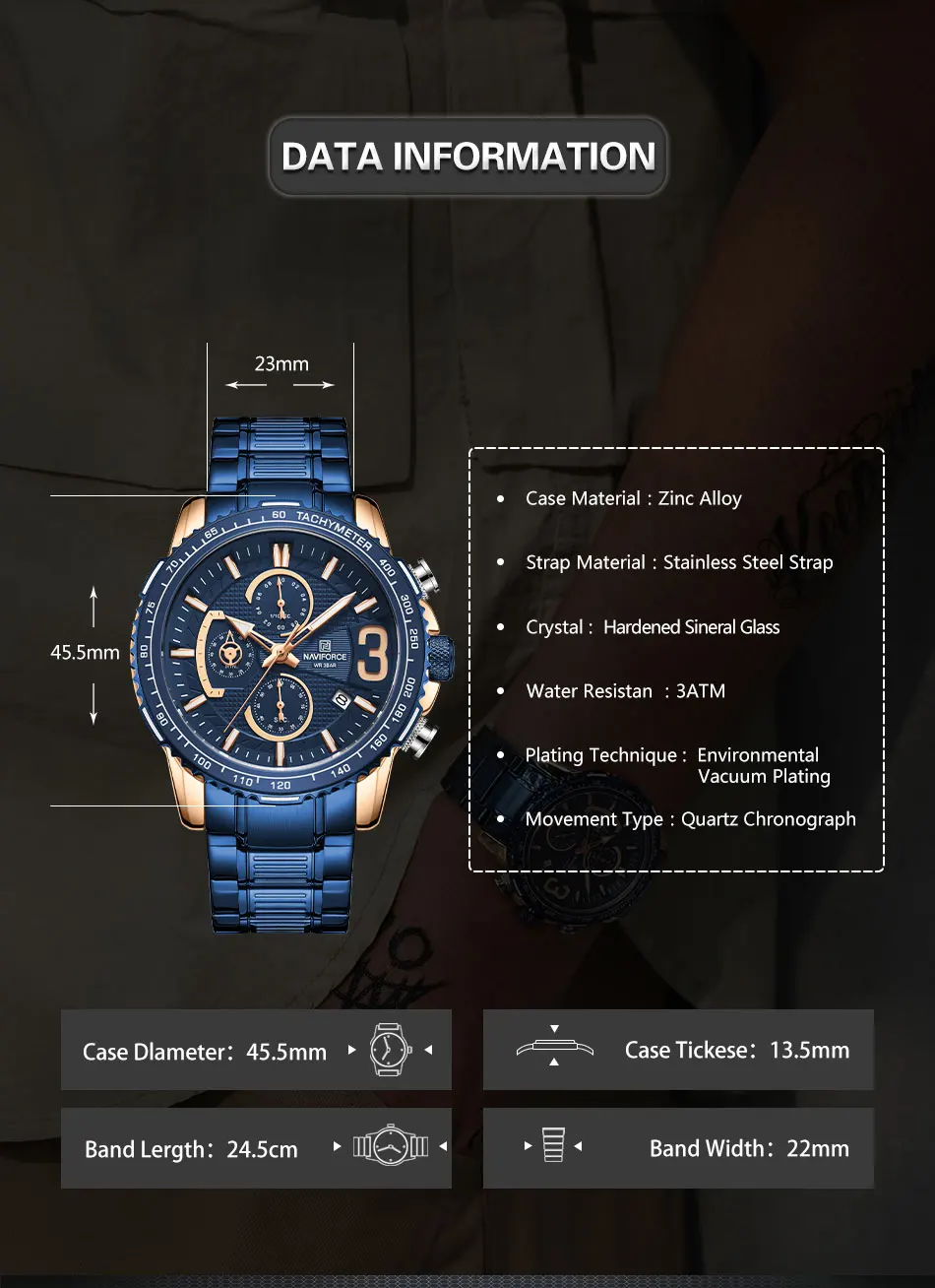 Naviforce NF 8017 Men's Watch 8 Naviforce NF 8017 Men's Watch 8