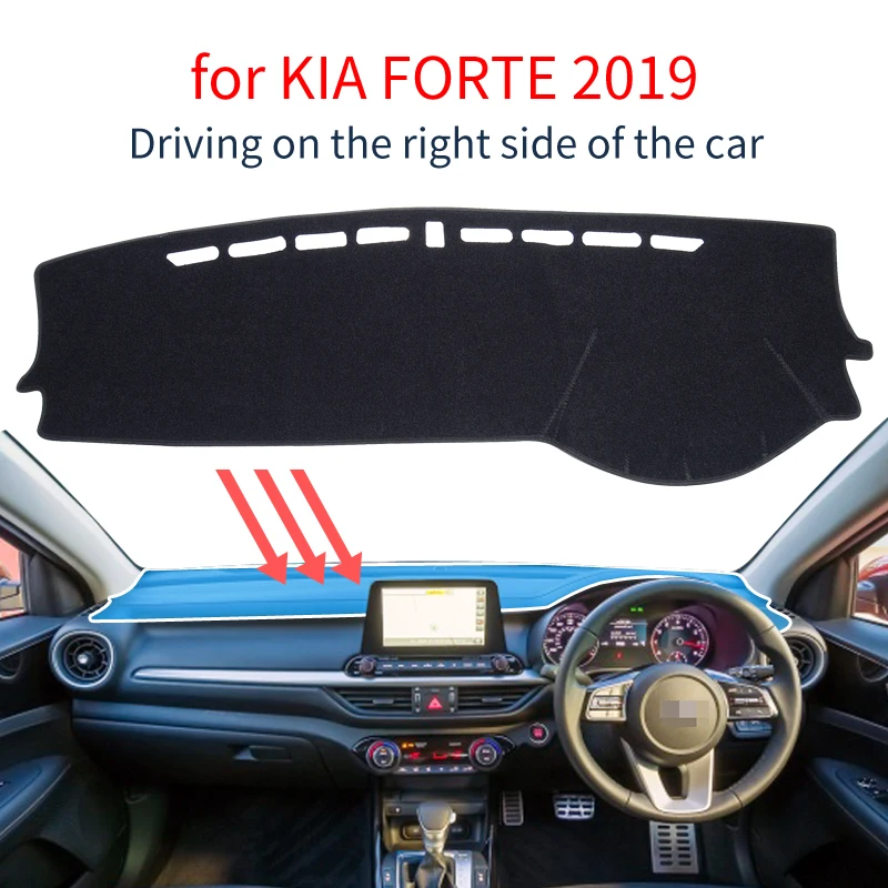 Для KIA Forte BD Противоскользящий коврик для приборной панели, накладка, солнцезащитный козырек, коврик, аксессуары для ковров