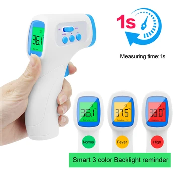 

No Touch Digital Infrared Forehead Thermometer Adult Non-Contact Forehead Thermometer Baby Fever Detector, Indoor and Outdoor