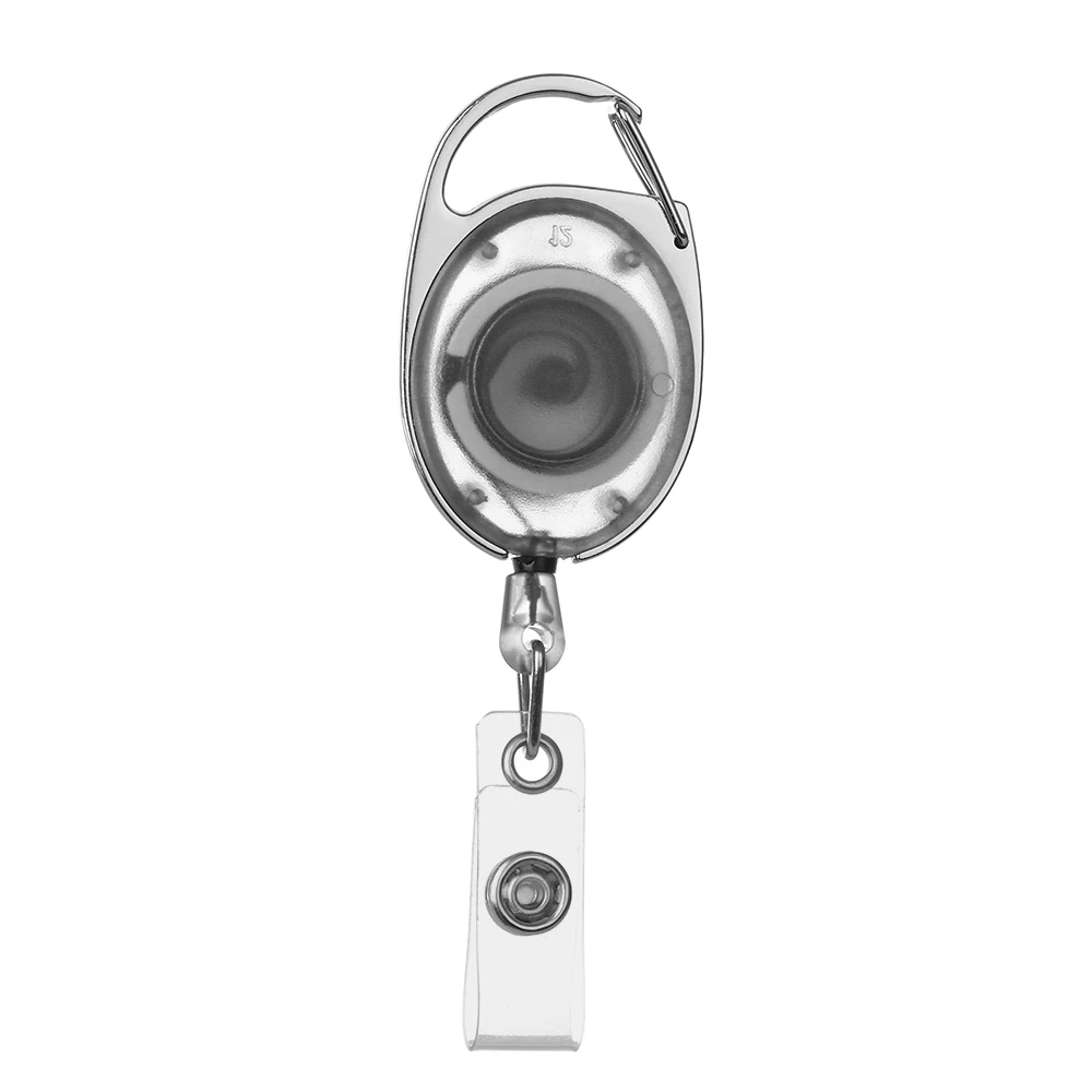 Style 3- white 1 шт., унисекс, ID значок, ремешок, бирка с именем, выдвижная катушка, тяга, брелок, держатель для карт, зажим для ремня, прочное кольцо для ключей, сумка, зажим для цепи - Цвет: Style 3- white