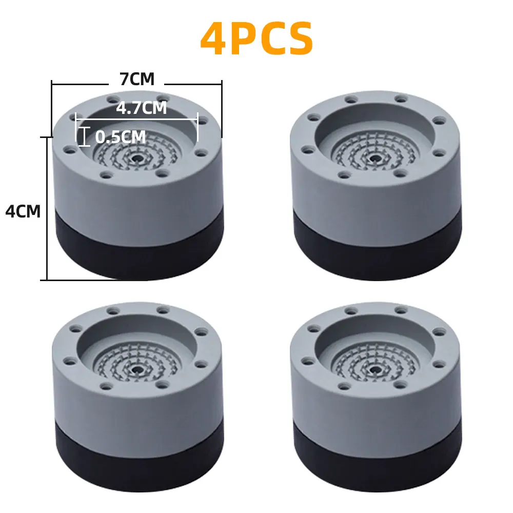 4Pcs Anti Vibration Pads Universal Fixed Rubber Washing Machine