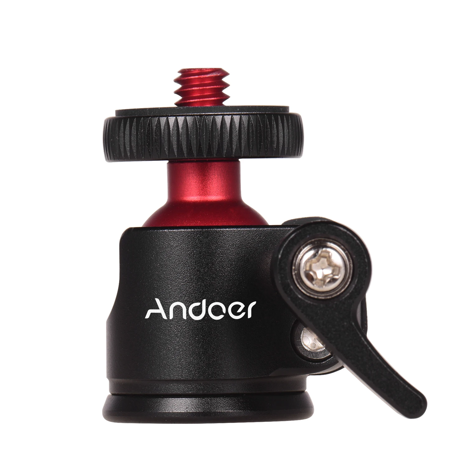 Andoer Mini Tripod Ball Head with 1/4in Screw 360 Degree Swivel Aluminum Alloy Photography Ballhead Tripod for DSLR Camera camera tripod mount,camera ball head mount
