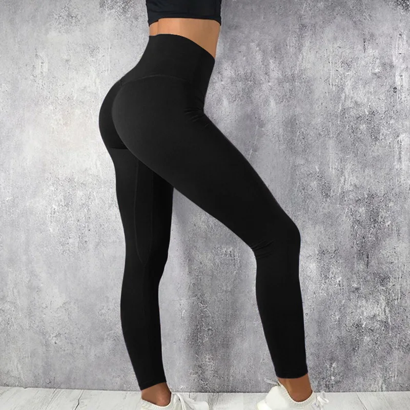 Sexy Fitness Women Gym Leggings Push Up High Waist Pocket Workout Slim Leggins Fashion Casual Mujer Pencil Pants capri leggings