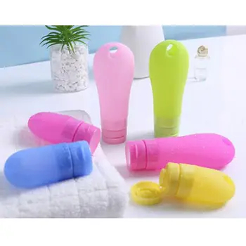 

38ml 60ml 90ml Portable Silicone Mini Travel Bottles Colorful Empty Clear Tube Cosmetic Cream Lotion Containers Refillable Bools