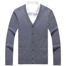 Осенне-зимний мужской свитер мужской жакет трикотажная одежда шерстяной мужской кардиган пальто