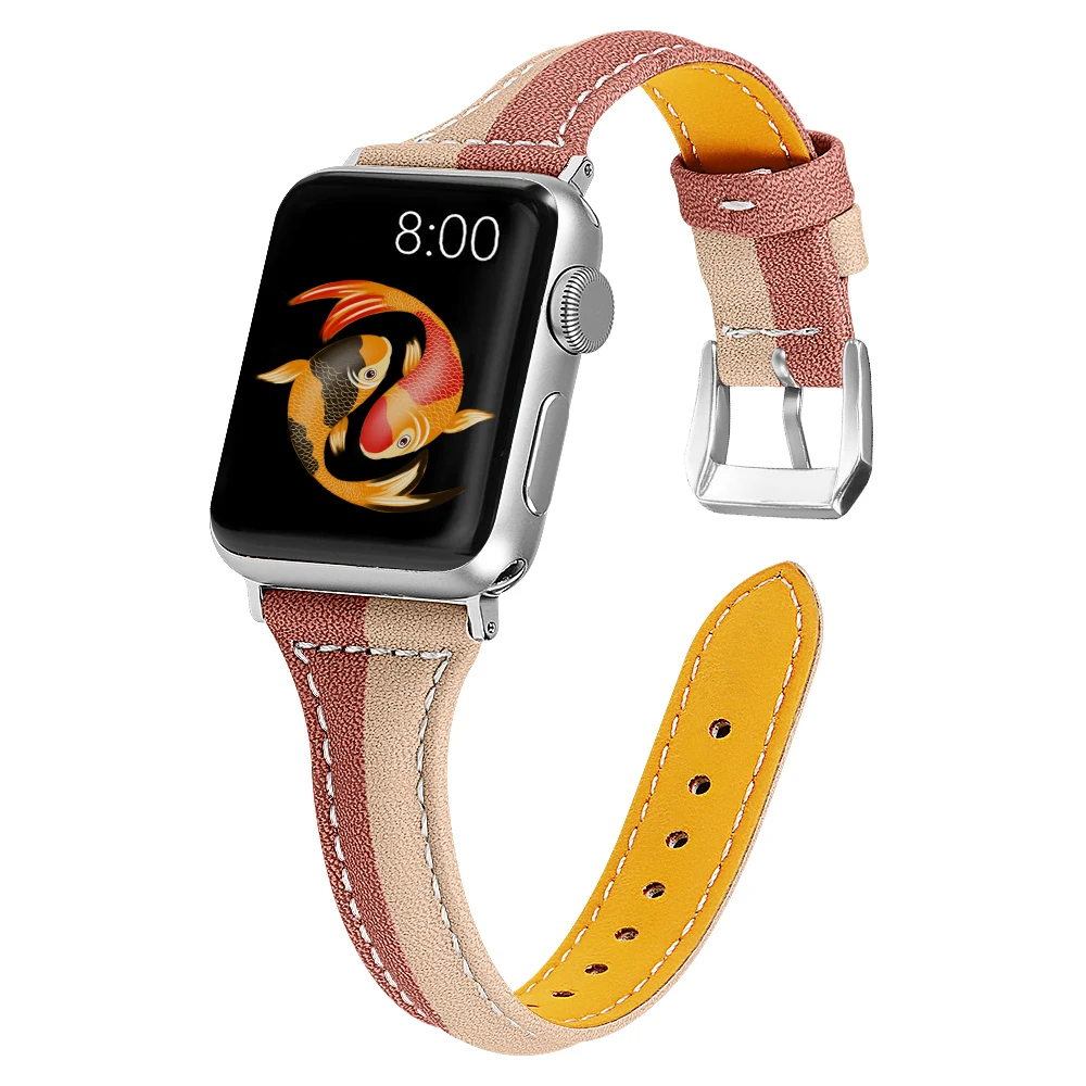 Apple, кожаный ремешок для часов 5, 4, 3, 2, 1, Iwatch ремешок 38 мм, 42 мм, браслет, Аксессуары для умных часов, браслет для Apple Watch, ремешок 40 мм, 44 мм