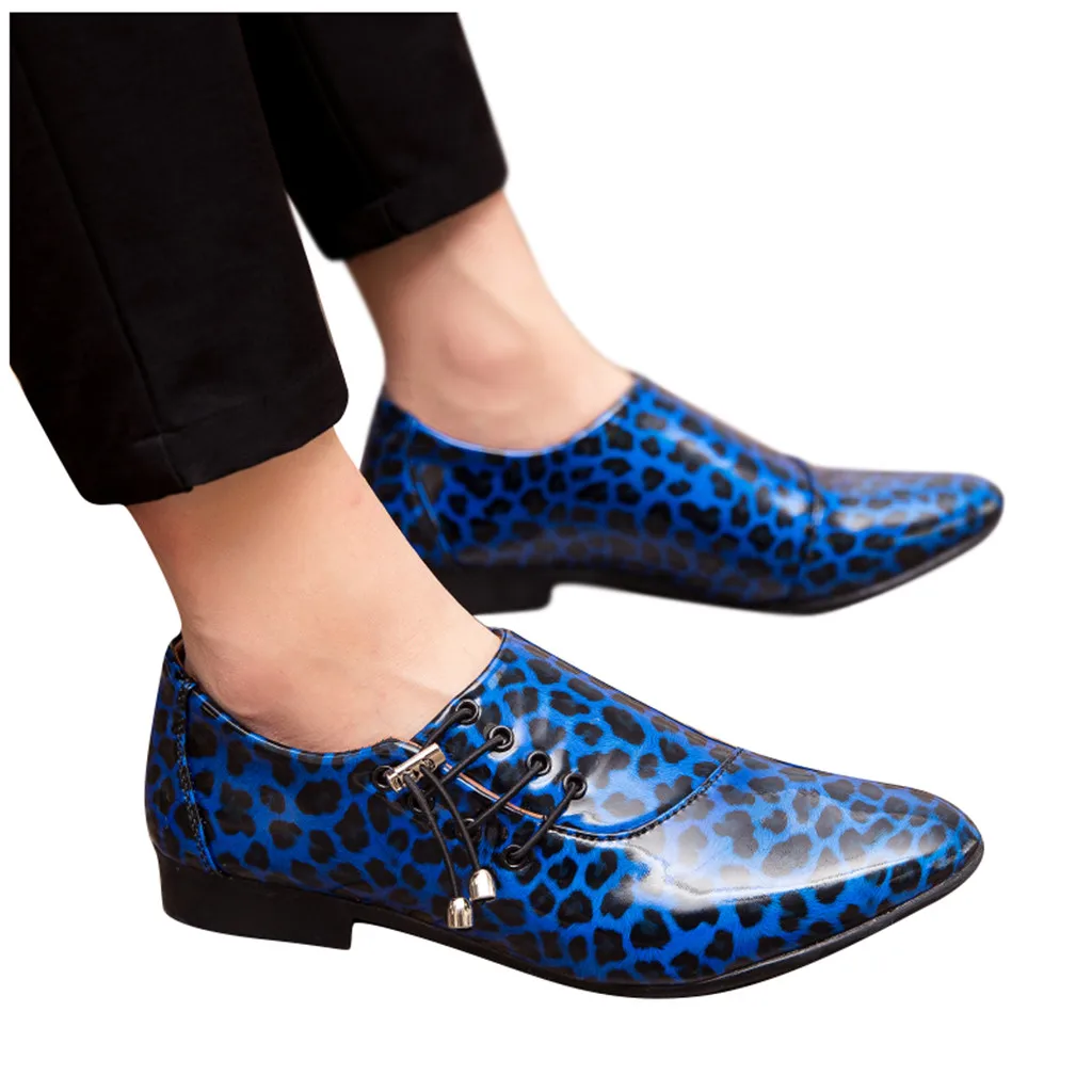 

SAGACE Autumn Mens Business Casual Fashion Shoes Personality Sequins Slip-On Leather Mens slip-on Leather Shoes