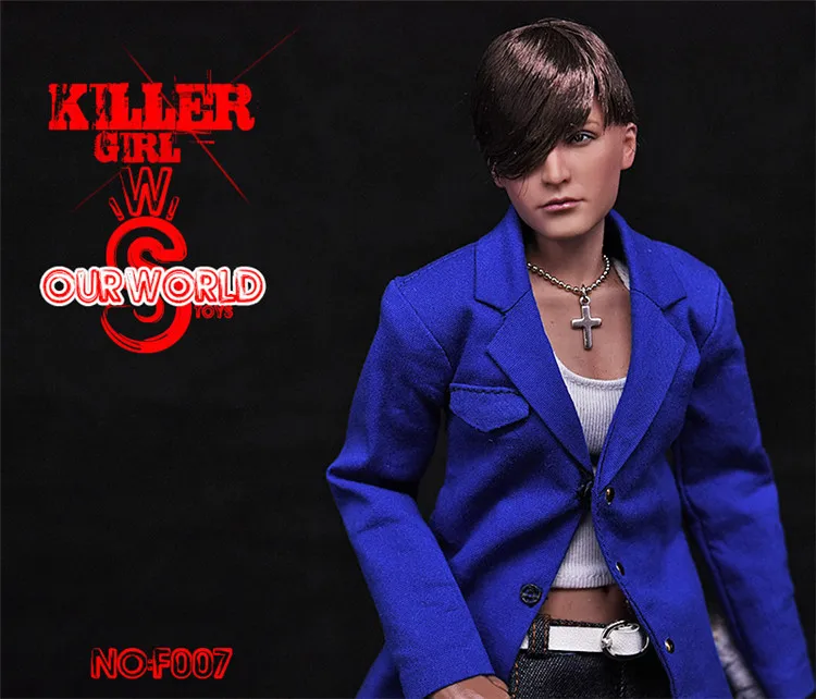 1:6 масштаб коллекционная Женская фигурка Bad girl killer 1" фигурка Ультра гибкая кукла пластиковая модель игрушки