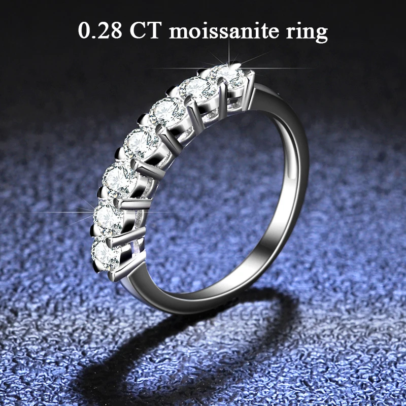 Classic Solitaire Round Brilliant Moissanite Engagement Ring 1 Carats 4 Prong Sterling Silver Rings For Women Promise Gift - Image 5