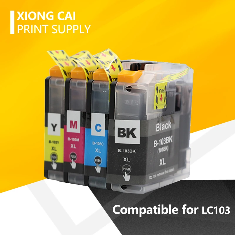 XiongCai совместимые картриджи для Brother LC103 MFC J4310DW J4410DW J4510DW J4610DW J4710DW J6520DW J285DW принтер