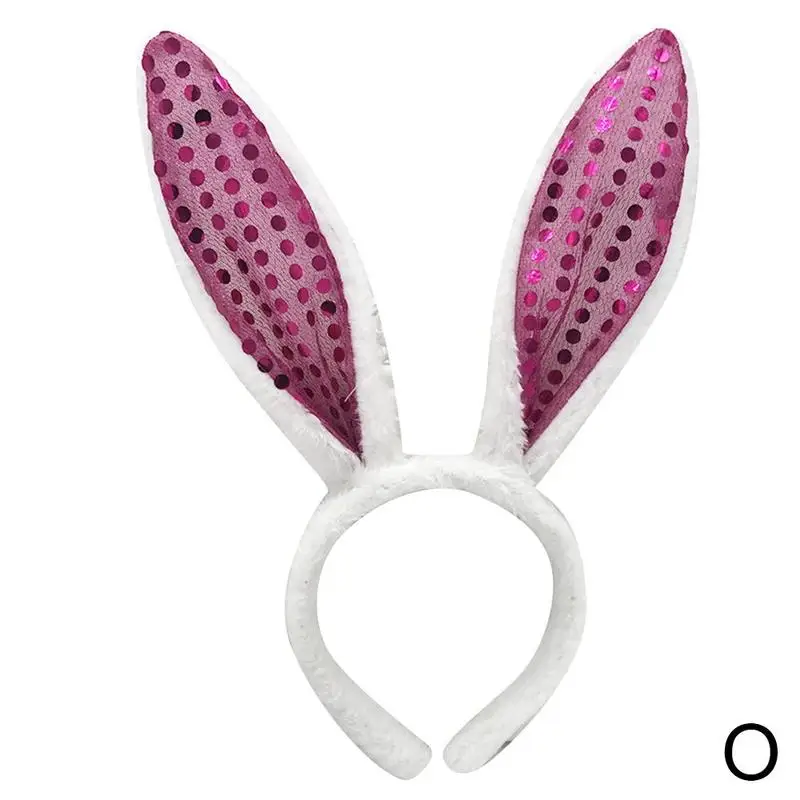white hair clips Cute Easter Adult Kids Cute Rabbit Ear Headband Prop Plush Hairband Dress Costume Bunny Ear Hairband Party Decorations For Home vintage hair clips Hair Accessories