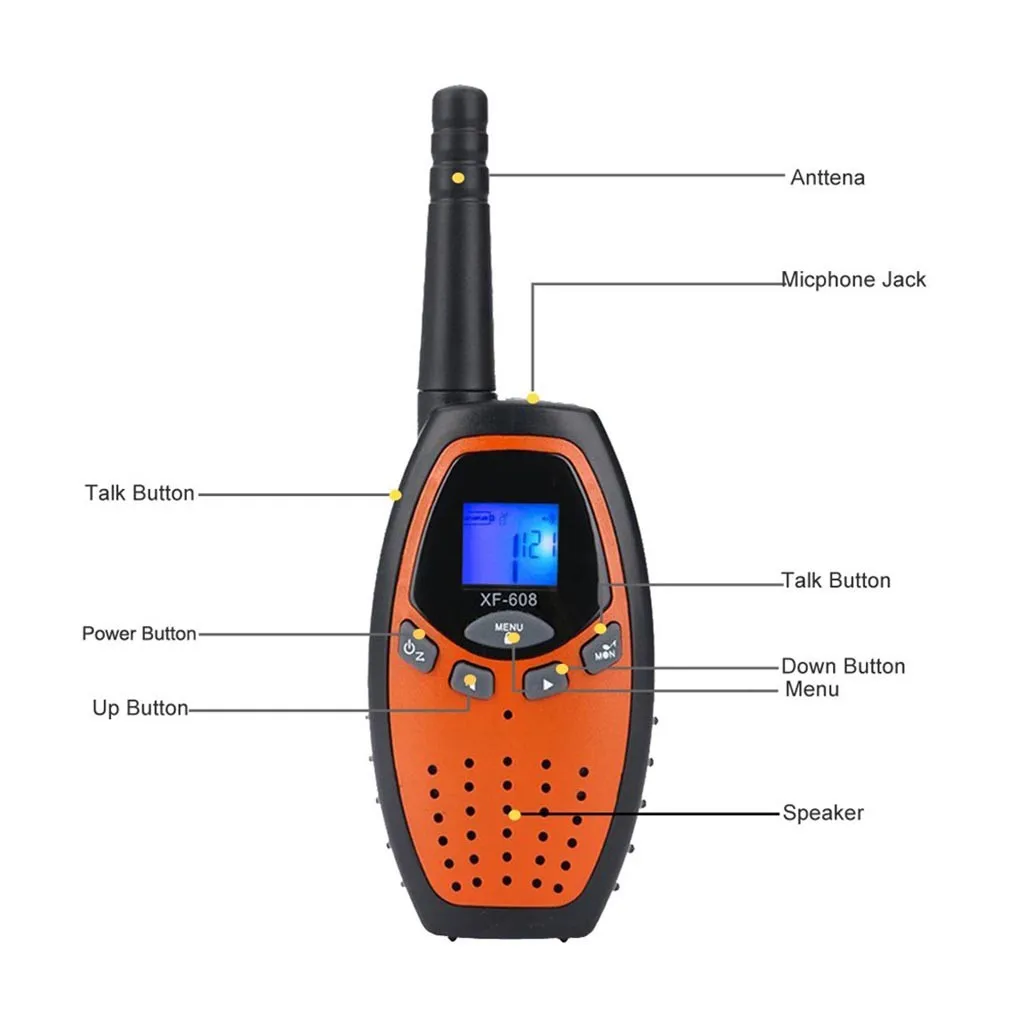 Радиостанция детские игрушки рация на дальние расстояния 3 км 2 полосная 8 каналов
