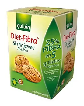 

Diet-Fibra - Gullón- Galletas Sin Azúcares - Caja 450 g - [pack de 3]