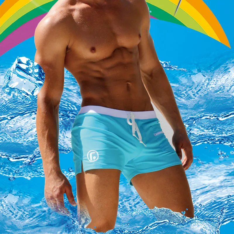 

Men's Sexy Surfing Trunks Summer Beach Short Low Wait Swimming Briefs Swimwear Surf Beach Boxer Brief Beach Wear Swimsuit