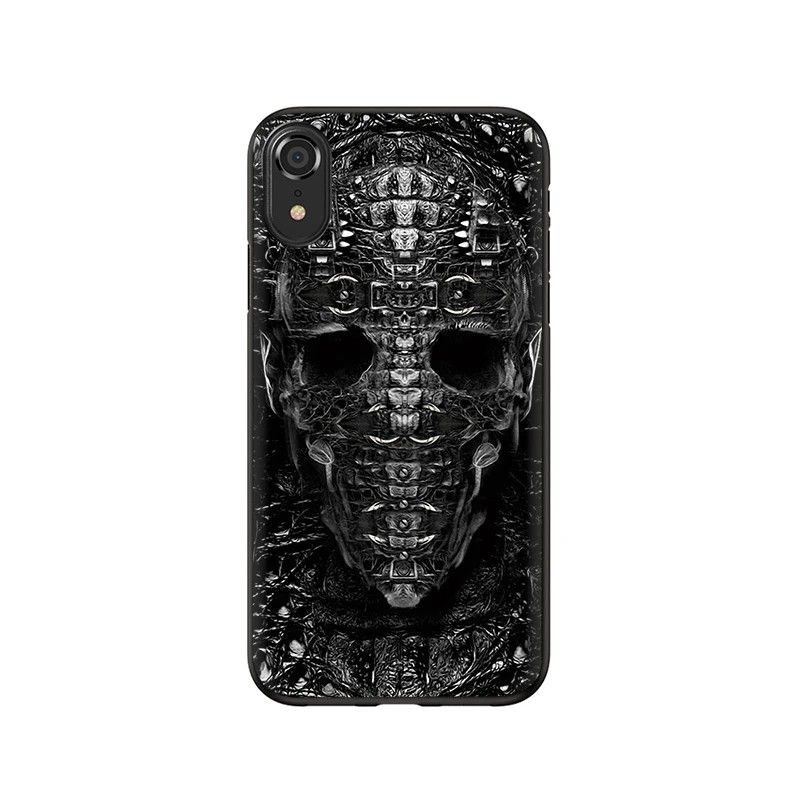 Мягкий силиконовый чехол для телефона EWAU Hr Giger Li II чехол для iPhone 5 5S SE 6 6s 7 8 Plus X XR XS 11 Pro MAX - Цвет: B6