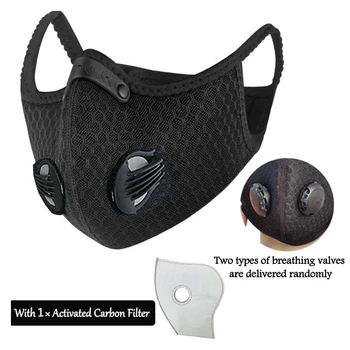 

Dust/Breathing Mask - Activated Carbon Dustproof Mask with 1pcs Extra Carbon Filters for Pollen Allergy Woodworking Mowing
