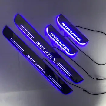 Gratis Express Schip Led Instaplijsten Decoratieve Verlichting Slat Guards Plaat Strips Voor Hyundai Sonata Gratis Express Schip Led Instaplijsten Decoratieve Verlichting Slat Guards Plaat Strips Voor Hyundai Sonata