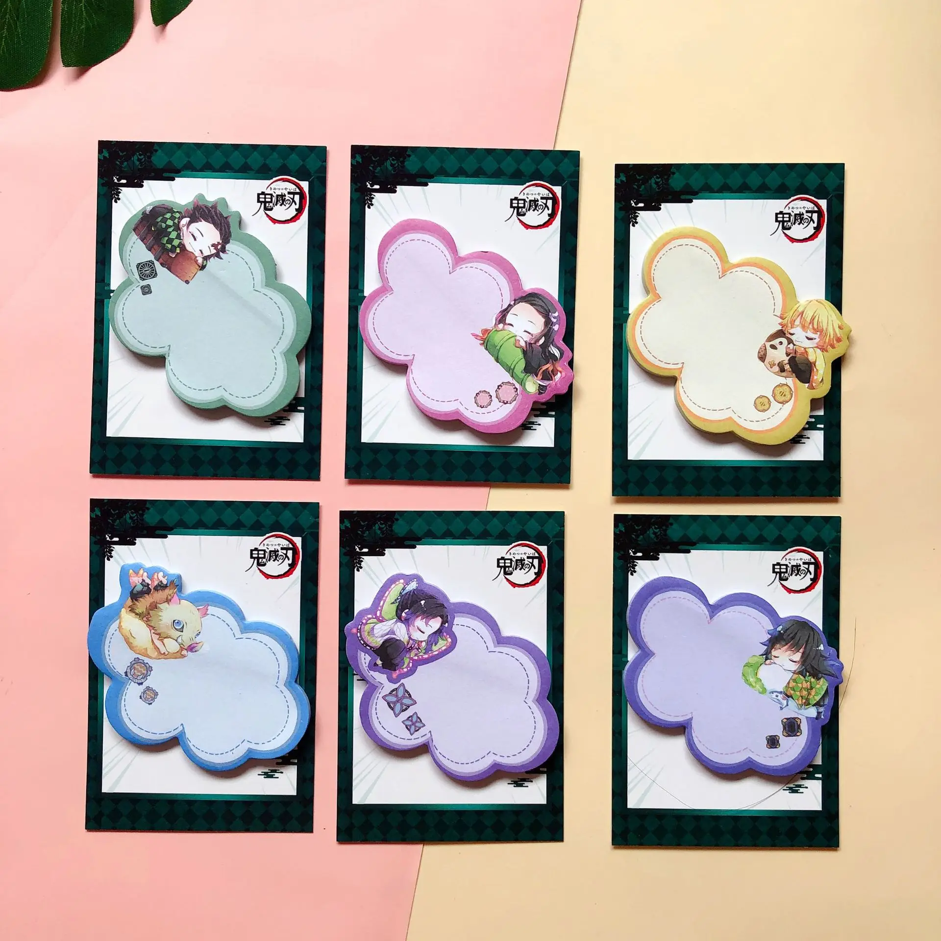 Аниме Demon Slayer Sticky Note Канцтовары N Times Paste Paper Message Kamado Tanjirou Nezuko | Игрушки и хобби