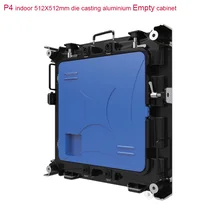 Пустой шкаф P4 512X512 мм литье из алюминия шкаф p8 Прокат с компонентным видиосигналом, для помещения светодиодный процессор для рекламы billbaord экран