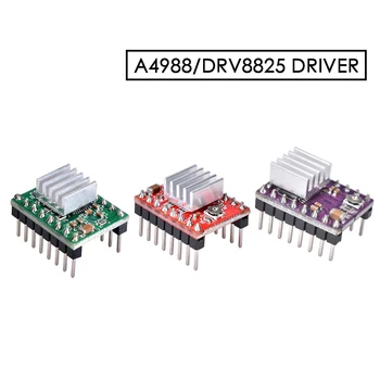 

3D Printer Parts StepStick A4988 DRV8825 Stepper Motor Driver With Heat sink Carrier Reprap RAMPS 1.4 1.5 1.6 MKS GEN V1.4 board