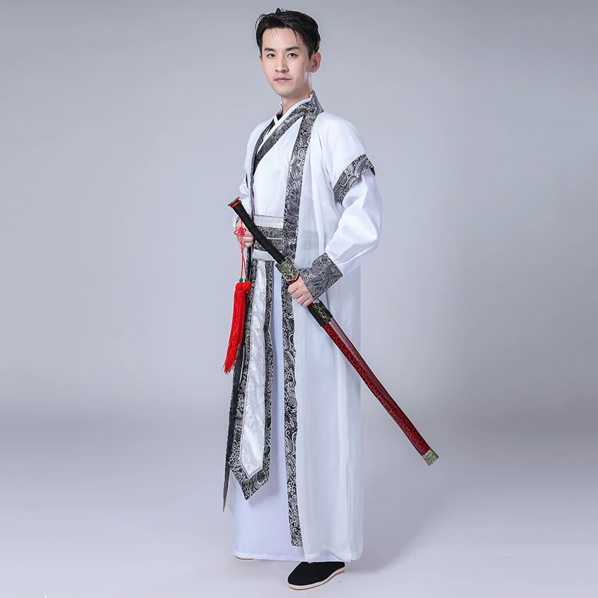 Hanfu древний костюм Dyansty традиционная китайская одежда для мужчин и женщин длинное