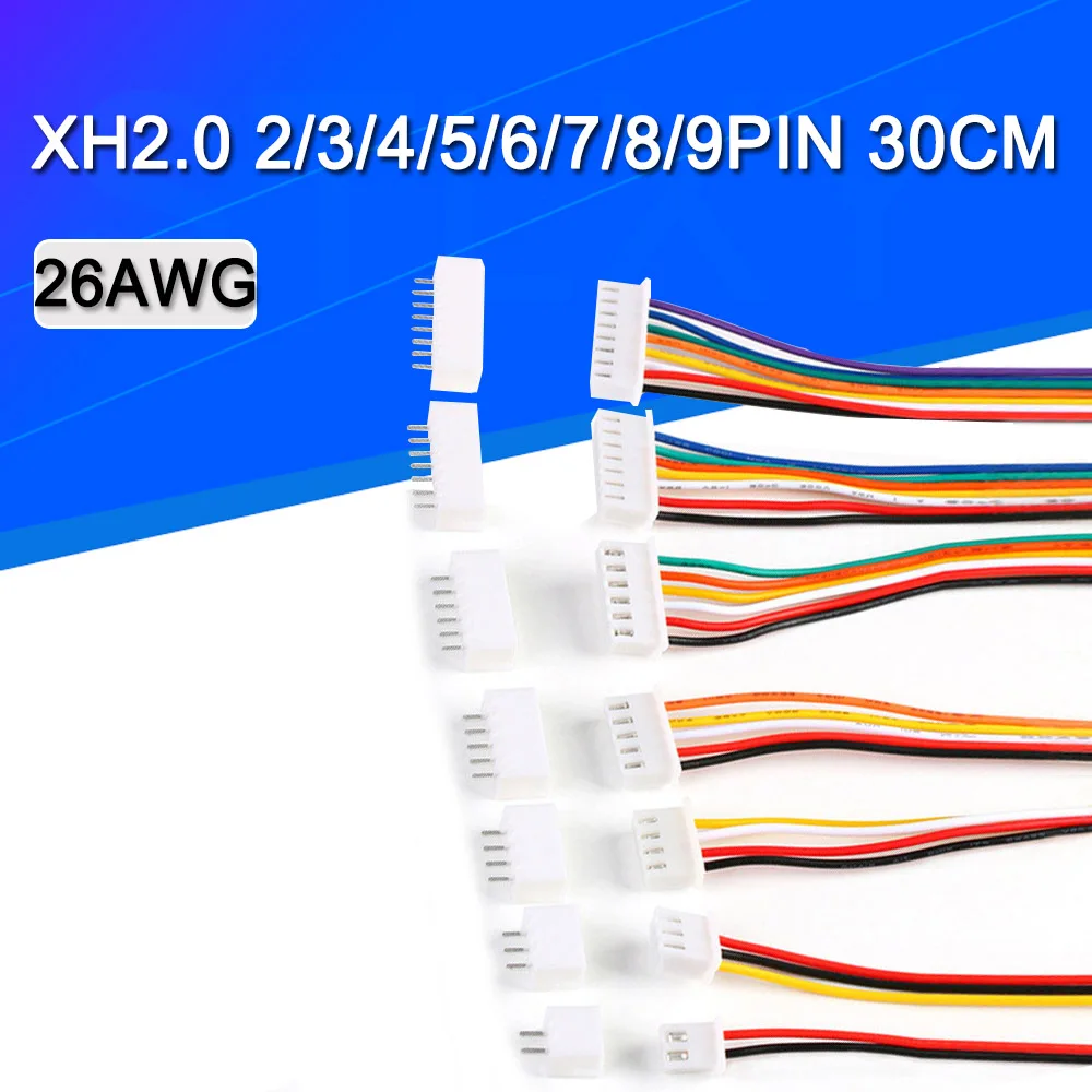 NEUFU 10Pcs Mini Micro JST XH2.54 2-Pin Connecteur Plug Avec 150mm Câbles -  Cdiscount Bricolage