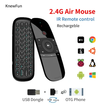 

Wireless Fly Air Mouse Mini Keyboard Rechargeable Remote Control Android BOX Windows Mac Linux Programmable Smart Phone PC TV