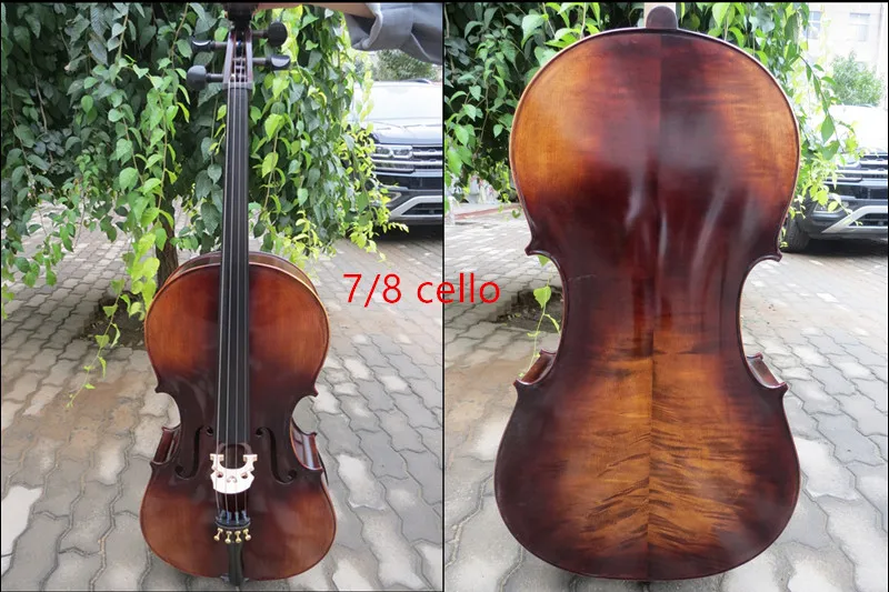 Strad стиль твердой древесины SONG бренд Виолончель 4/4, огромный и резонансный звук#14275